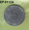S6-HEP-0112 AUSTRIA 5 GROSCHEN 1968