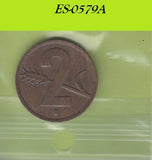 S6-HES-0579 ZWITSERLAND 2 RAPPEN 1948  XF KM47