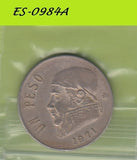 S6-HES-0984 MEXICO 1 PESO 1971  VF KM460