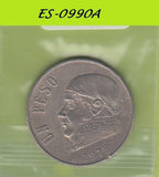 S6-HES-0990 MEXICO 1 PESO 1975  VF KM460