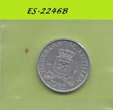 S6-HES-2246 ANTILLEN 1 CENT 1985  XF KM8A