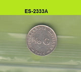 S6-HES-2333 ANTILLEN 1/10 GULDEN 1966  XF KM3 ZILVER