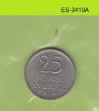 S6-HES-3419 SWEDEN 25 ORE 1963  VF