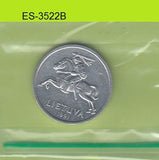 S6-HES-3522 lithuania 1 centas 1991  XF