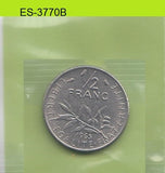 S6-HES-3770 FRANCE 1/2 FRANC 1965