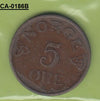 S8-CAA-0186 Noorwegen 5 ORE 1953 KM400 VF KM400
