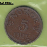 S8-CAA-0186 Noorwegen 5 ORE 1953 KM400 VF KM400