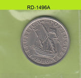 S8-RED-1496 Portugal 5 ESCUDO 1980  XF KM591