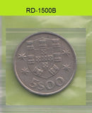 S8-RED-1500 Portugal 5 ESCUDO 1983  VF KM591