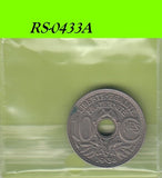 S8-RES-0433 Frankrijk 10 CENTIMES 1938   XF/UNC KM866.A