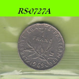 S8-RES-0727 Frankrijk 1 FRANC 1969  VF KM925.1