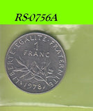 S8-RES-0756 Frankrijk 1 FRANC 1978  VF KM925.1