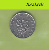 S8-RES-2124 Tsjechië 1 KORUN 1993  VF/XF KM7