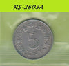 S8-RES-2603 MALTA 5 CENTS 1972  VF KM10