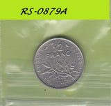 S8-RES-2879 Frankrijk 1/2 FRANC 1972  VF KM931.1