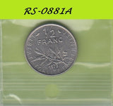S8-RES-2881 Frankrijk 1/2 FRANC 1973  VF KM931.1