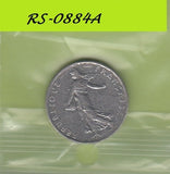 S8-RES-2884 Frankrijk 1/2 FRANC 1977  VF KM931.1