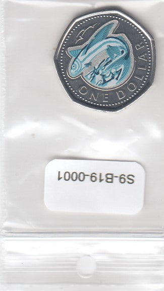 S9-B19-0001-M03 Barbados 1 Dollar UNC 2020 KM139  Flying Fish