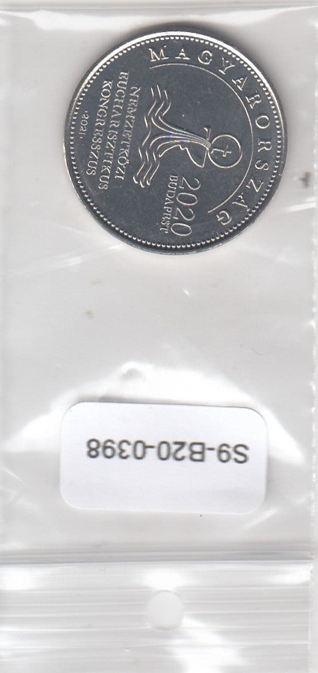 S9-B20-398-M09 Hungary 50 Forint UNC 2021 KM1020   52nd Intern Euch Congress
