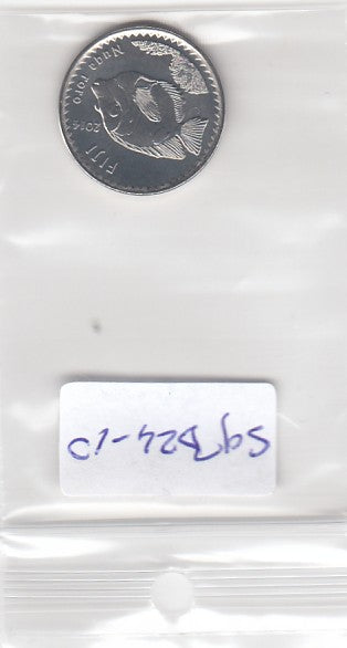 S9-B24-0010-M24 Fiji 5 Cents UNC 2014 KM332