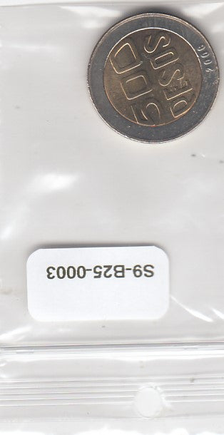 S9-B25-0003-M38 Colombia 500 Pesos UNC 2008 KM286